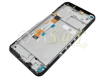 Pantalla completa Service Pack IPS LCD negra con marco para Xiaomi Redmi Note 9T 5G, M2007J22G, J22 / Xiaomi Redmi Note 9 5G, M2007J22C